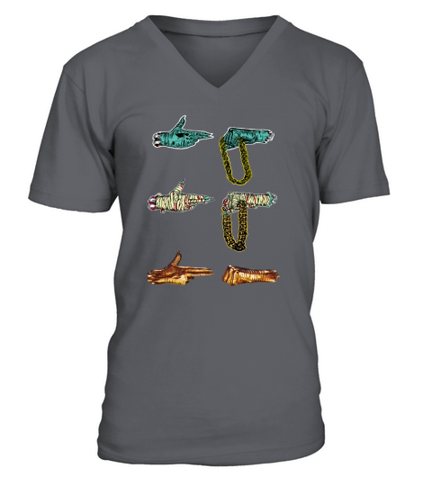 RUN THE JEWELS RTJ RTJ 2 RTJ 3 V-Neck T-shirt