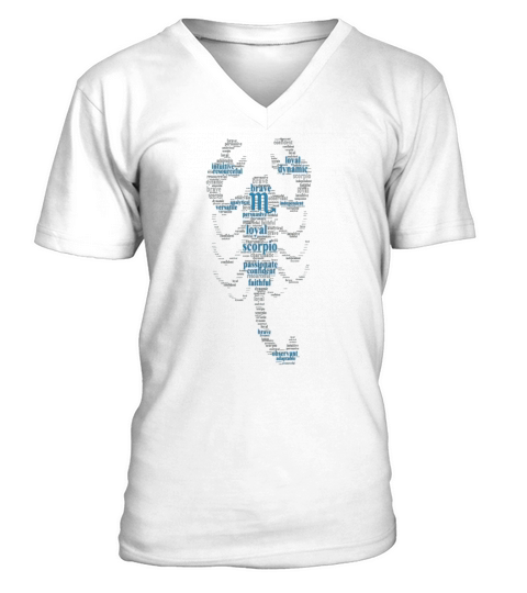 Scorpio-Scorpio man character awesome t-shirt V-Neck T-shirt