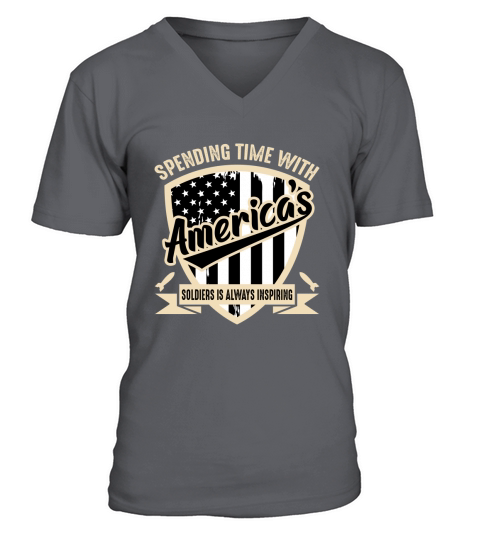 Spending Time With Americas Soldiers Is Always Inspiring V-Neck T-shirt