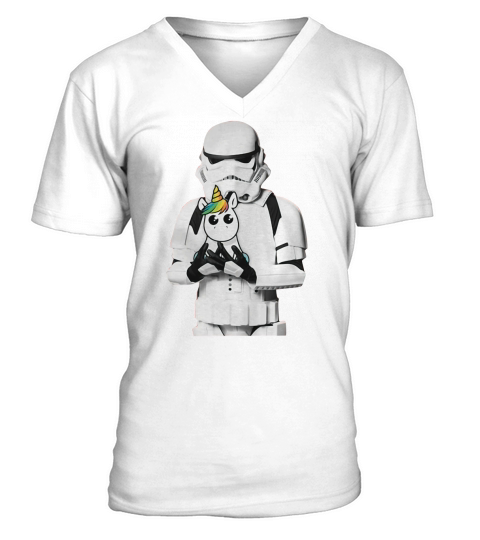 Star Wars Stormtrooper and Unicorn shirt V-Neck T-shirt