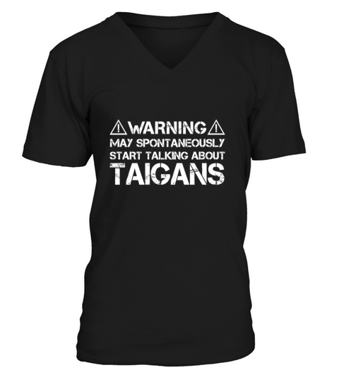 Taigan Warning V-Neck T-shirt