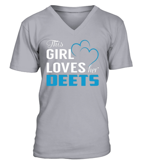 This Girl Loves Her DEETS Name Shirts V-Neck T-shirt