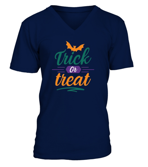 Trick Or Treat Halloween Gift V-Neck T-shirt