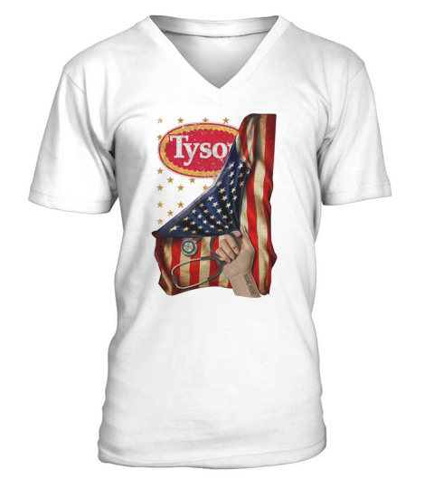 Tyson Foods America Flag inside me shirt V-Neck T-shirt