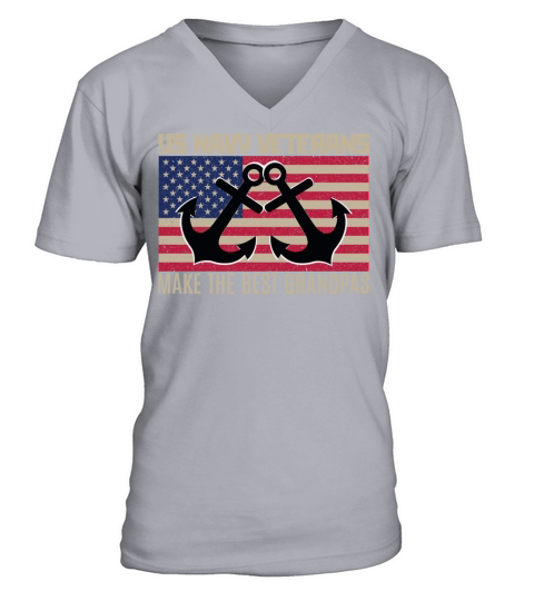 U.S. Navy Veterans Make The Best Grandpas V-Neck T-shirt