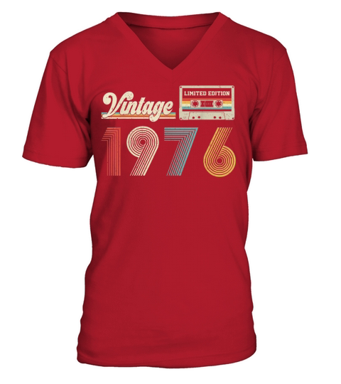 Vintage 1976  Limited Edition V-Neck T-shirt