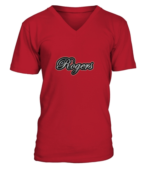 Vintage Rogers Drums V-Neck T-shirt
