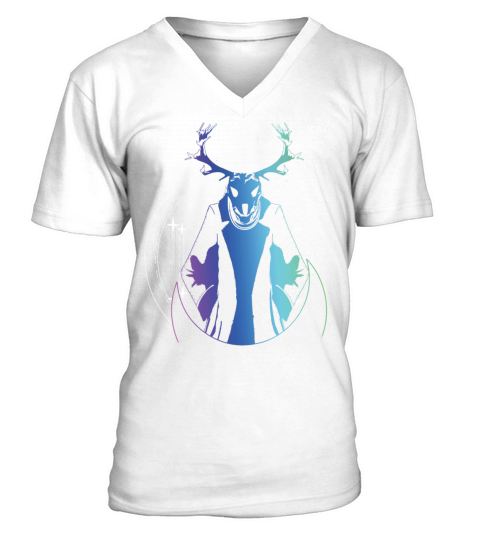 Wendigo Folk Creature Forest Devil Cryptid V-Neck T-shirt