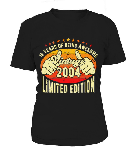 18 Years Of Being Awesome Vintage 2004 Women's T-Shirt