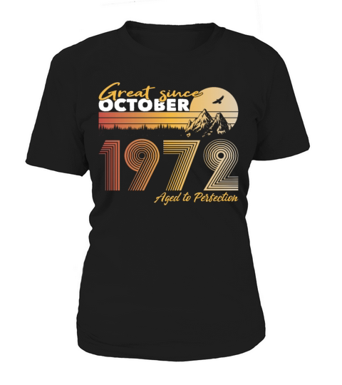 50th birthday vintage 1972 great since 1972 Women's T-Shirt