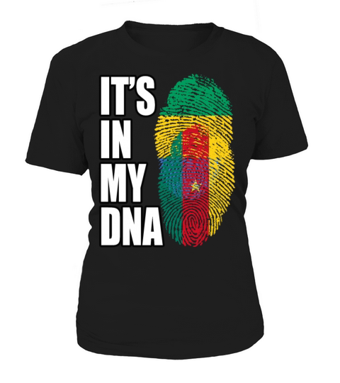 Gambian And Cameroonian Mix Heritage DNA Flag Women's T-Shirt