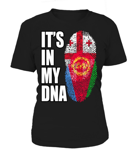 Georgian And Eritrean Mix Heritage DNA Flag Women's T-Shirt