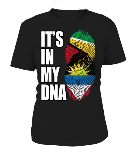 Guyanese And Antiguan Mix Heritage DNA Flag Women's T-Shirt