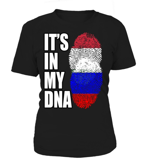 Hungarian And Russian Mix Heritage DNA Flag Women's T-Shirt