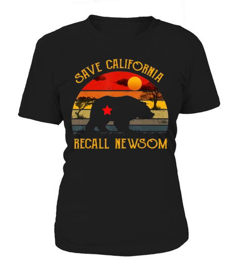 Save California Recall Newsom Vintage Sunset shirt Women's T-Shirt