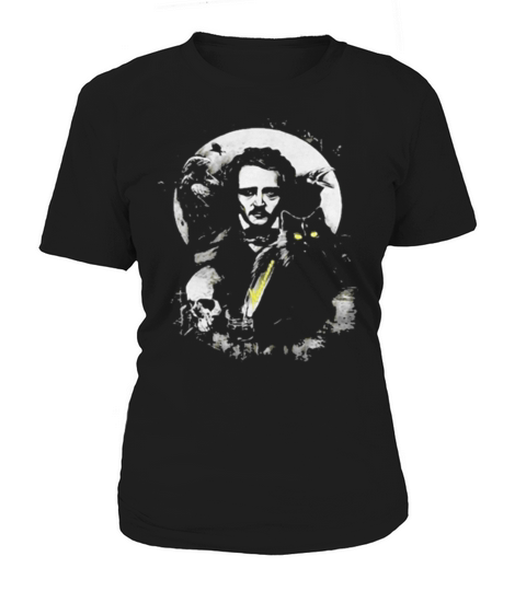 The Raven and The Black Cat Edgar Allan Poe Women's T-Shirt