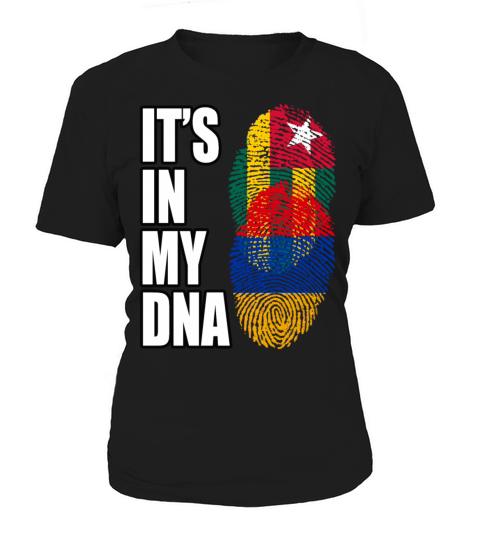 Togolese And Armenian Mix Heritage DNA Flag Women's T-Shirt