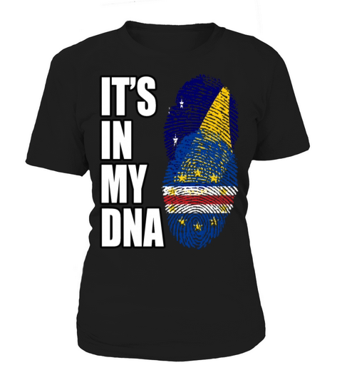 Tokelauan And Cabo Verdean Mix Heritage DNA Flag Women's T-Shirt