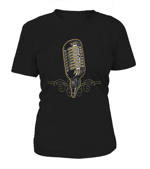 vintage microphone for music lovers Women's T-Shirt