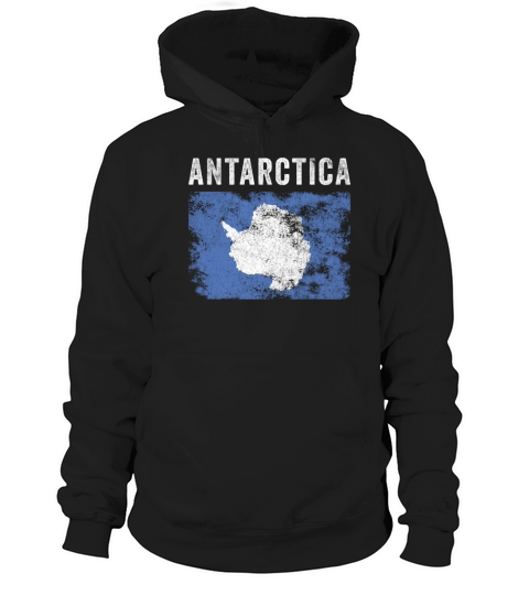 Antarctica Flag Vintage - Antarctic Flag Hoodie Unisex