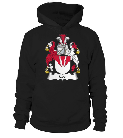 Coe Family Crest / Coat of Arms British Family Crests Hoodie Unisex
