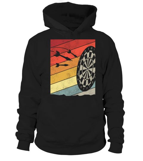 Darts Board Retro Vintage Hoodie Unisex