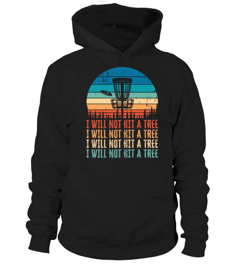 Funny Disc Golf Tree Gift Distressed Vintage Hoodie Unisex