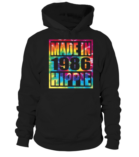 Hippie Birthday 1986 Hoodie Unisex