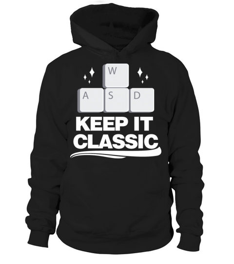 Keep It Classic Video Games WASD Control Hoodie Unisex