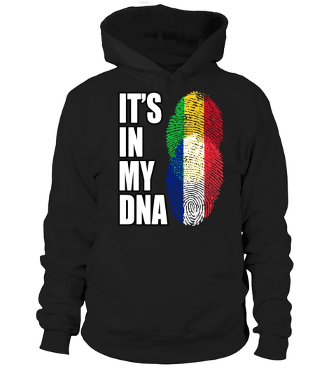 Malian And French Mix Heritage DNA Flag Hoodie Unisex