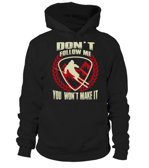 Skiing T-Shirt Hoodie Unisex