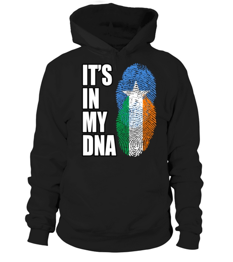 Somali And Irish Vintage Heritage DNA Flag Hoodie Unisex
