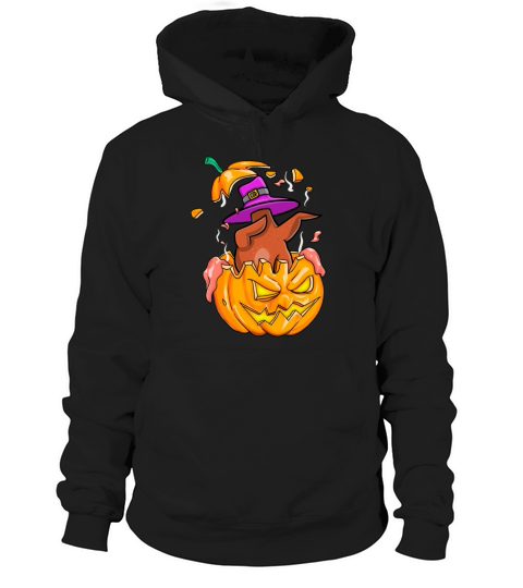 Turkey Dabbing Halloween T-Shirt Pumpkin Dab Gift Hoodie Unisex