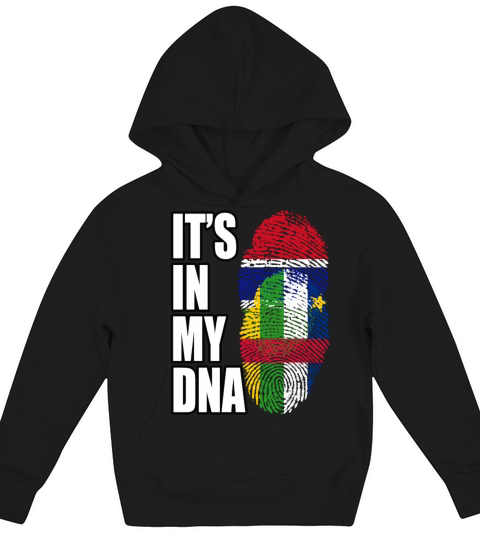 Gambian And Central African Mix Heritage DNA Flag Kids Hoodie