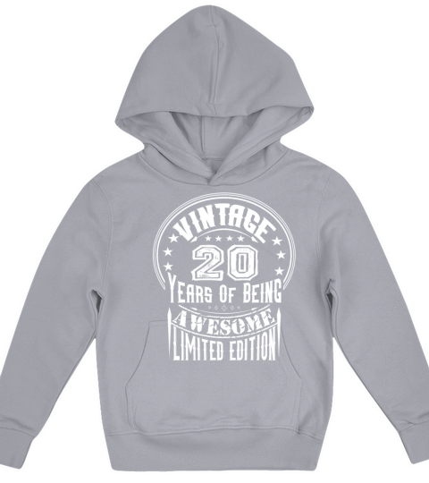 Vintage 20 Years Of Being Awesome Limited Edition Kids Hoodie
