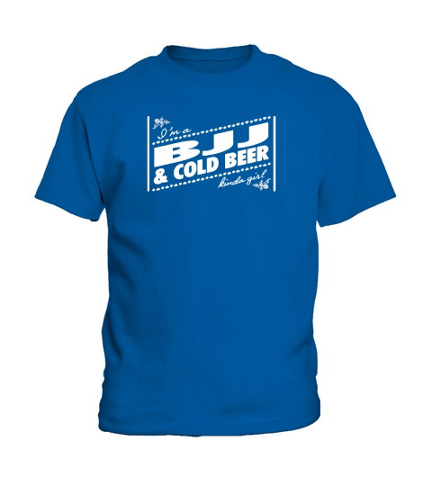 A BJJ and cold beer girl Kids T-Shirt
