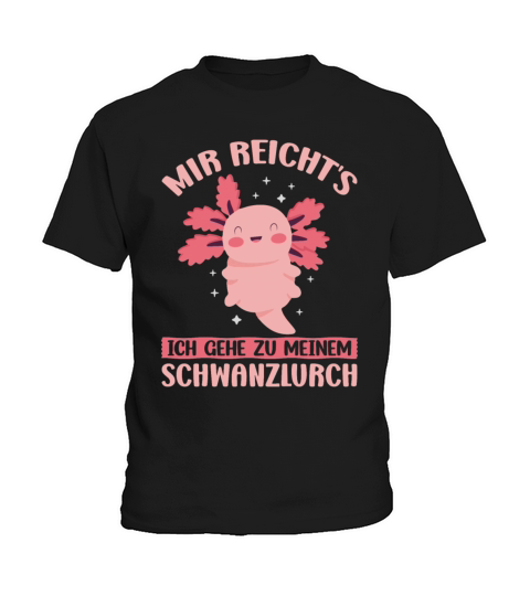 Axolotl Anime Niedlicher Pink Kawaii Tier Kids T-Shirt