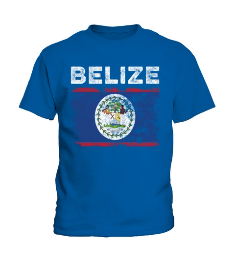 Belize Flag Distressed - Belizean Flag Kids T-Shirt