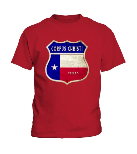 Corpus Christi Texas coat of arms flag design Kids T-Shirt