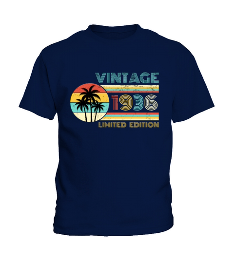 Funny Birthday Born in 1936 Limited Edition Kids T-Shirt