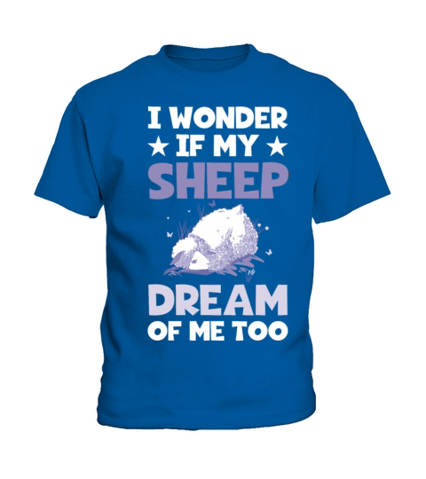 Funny Farming I Wonder If My Sheep Dream About Me Kids T-Shirt