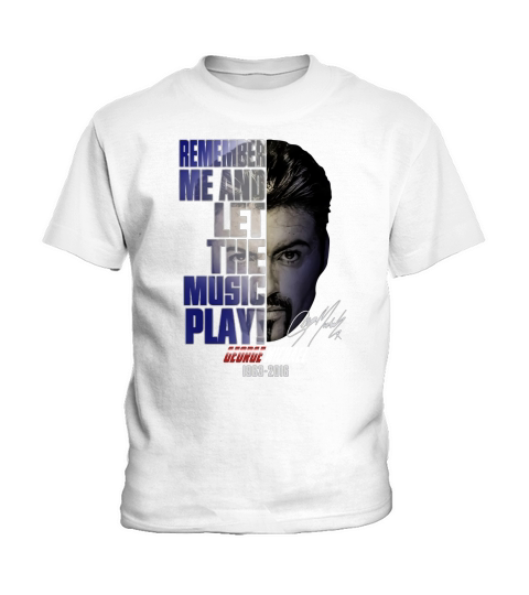 George Michael 1963-2016 remember me and let the music play shirt Kids T-Shirt
