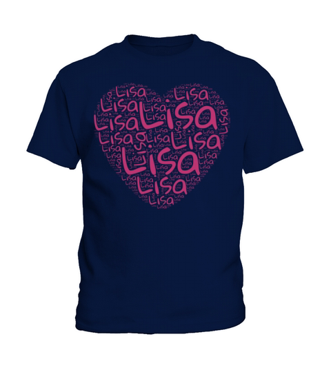 Gift for Lisa Heart shape name gift for women Kids T-Shirt
