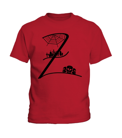 Halloween Alphabets Clipart Z Kids T-Shirt