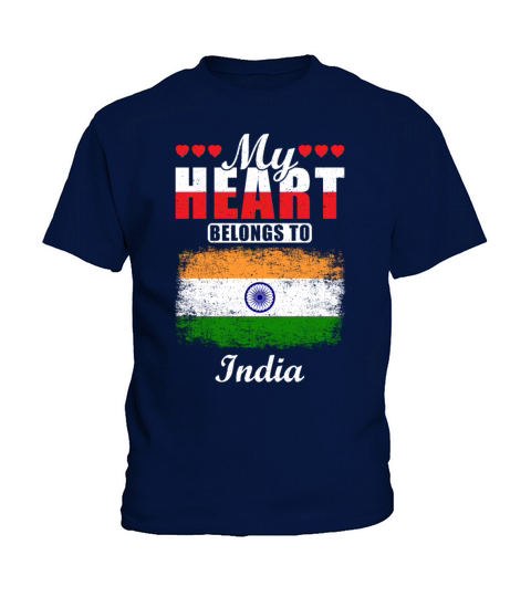 My Heart Belongs to India Kids T-Shirt
