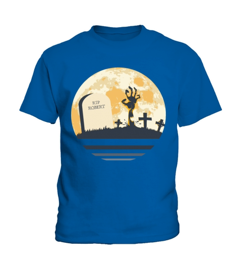 ROBERT Grave Tombstone Halloween Zombie Spooky Kids T-Shirt