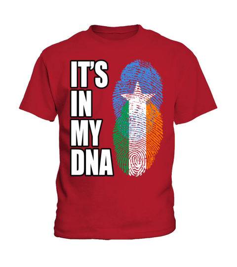 Somali And Irish Vintage Heritage DNA Flag Kids T-Shirt