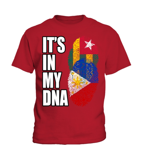 Togolese And Filipino Mix Heritage DNA Flag Kids T-Shirt