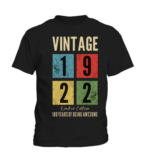 vintage 1922 Limited Edition Kids T-Shirt