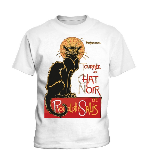 Vintage Tournee Du C Noir Black Cat Kids T-Shirt